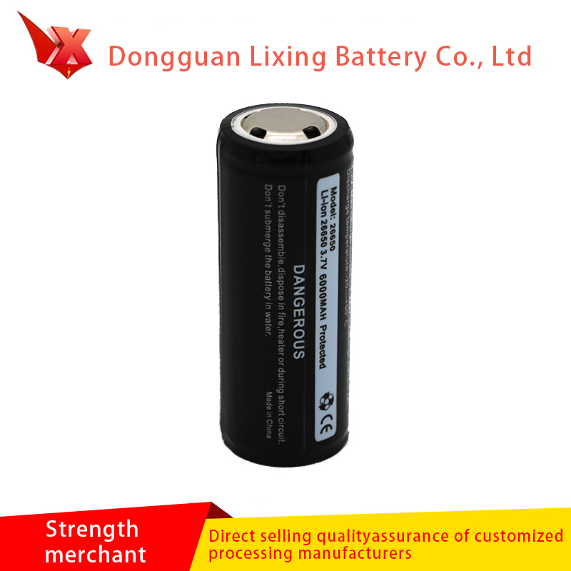 Der Hersteller liefert 5000mAh-Polymer-Batterie Nr. 2 wiederaufladbare Batterie für 32650 Lithium-Batterie-Taschenlampe
